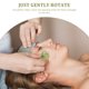 thumbnail image 4 of unidades de herramienta de masaje Gua Sha con raspado, masajeador facial de jade con forma de hongo., 4 of 7