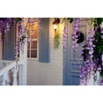 thumbnail image 5 of Paquete de 12 plantas colgantes artificiales JAMW flor de glicinia morada 110 cm, 5 of 5