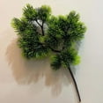 thumbnail image 2 of Moyic 4 piezas ABS fácil de instalar materiales de decoración acentos de pared únicos plantas artificiales decoraciones de interior Artesanía Verde oscuro 1, 2 of 6