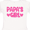 thumbnail image 4 of Inktastic Papa's Girl Girls Long Sleeve Baby Bodysuit, 4 of 5