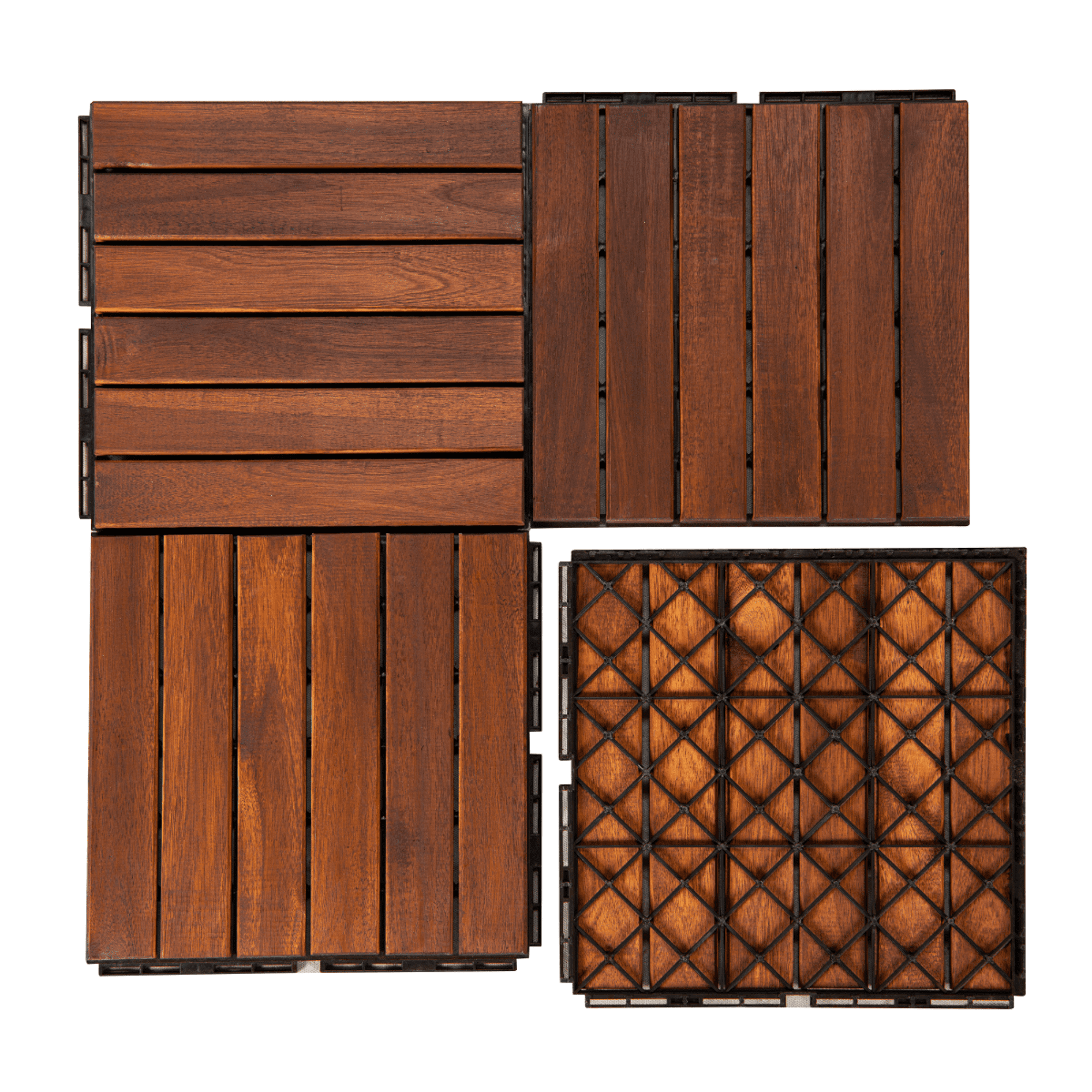 20bags of 10pcs/pack natural wood color varnished wooden tiles