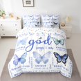 thumbnail image 2 of Erosebridal Butterflies Bed in a Bag Full size, Animal Theme Bed Set, Room Decor, Reversible, 2 of 5