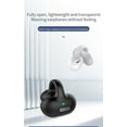 thumbnail image 5 of Fnochy Bluetooth Headset, Single Ear BT5.3 Ultralight Wireless Headphone Cell Phone Earpiece Ear Clip with Mic, Noise Canceling Handsfree Driving Earbud for Smartphone (Gray), 5 of 6