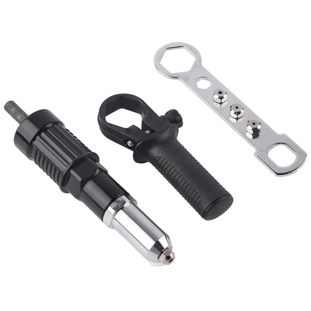 Adaptador de pistola remachadora eléctrica, accesorio de pistola remachadora, máquina remachadora de taladro eléctrico, remache de agarre y cabezal de pistola de clavos