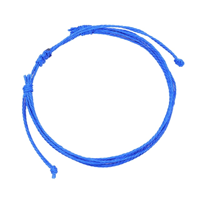 Qarigey trenzada de cordón de cera, joyería estética Multicolor ajustable, pulseras bohemias enceradas, cuerda de mano, playa Universal para Ropa, zapatos y accesorios Miscelánea Azul oscuro Qarigey AP010276-11