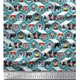 thumbnail image 1 of Soimoi Rayon Fabric Geometric & Dogs Patchwork Printed Craft Fabric by The Yard 56 Inch Wide, 1 of 3