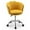 Yellow, variant on Costway Velvet Petal Shell Office Chair Adjustable Swivel Accent Vanity Armchair Pink