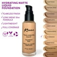 thumbnail image 4 of Khasana Moisturizing Liquid Foundation, Flawless Matte Finish Makeup, Full Coverage & Longwear, Lightweight Foundation Formula #13 Cinnamon, 4 of 10
