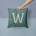 thumbnail image 2 of Monogram Letter Back to School Fabric Decorative Pillow, 2 of 4
