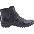 thumbnail image 2 of Women's Walking Cradles Esme Ankle Bootie Black Leather 8.5 XW, 2 of 6