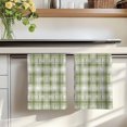 thumbnail image 7 of Sage Green Plaid Kitchen Towels Set of 1, Modern Art Checkered Farmhouse Absorbent Dish Towels for Kitchen, Microfiber Hand Towel, Quick Drying Tea Towel for Cleaning Decorative Dishcloths, 7 of 7