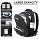 thumbnail image 2 of Mochila Liokesa negra resistente al agua con cargador USB 30L, 2 of 7