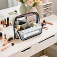 thumbnail image 7 of Standing Pencil Case with Base Large Capacity Stationery Pouch Pen Bag with Zipper for Women Men Bird and Snow-covered Trees, 7 of 7
