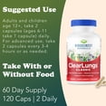 thumbnail image 5 of Ridgecrest Herbals ClearLungs Classic, Natural Lung and Nasal Daily Health Supplement for Bronchial, Respiratory, Immune, Sinus, and Mucus Wellness Support, Herbal Formula (120 Caps, 60 Serv), 5 of 7