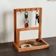 thumbnail image 2 of Organizador de y llavero organizador de escritorio de oficina en hogar bandeja de almacenamiento para joyas, gafas, relojes, gafas de terre 228x150x260mm Macarena Porta llaves WoodEN Mail, 2 of 8