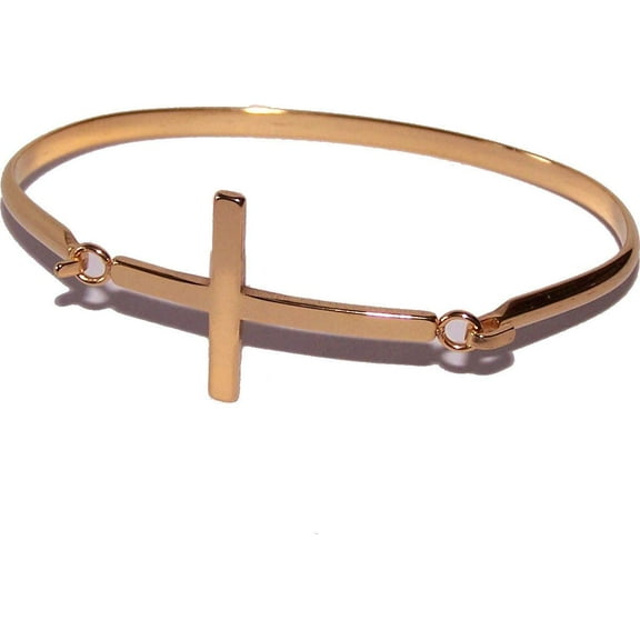 Bracelet gold tone with Cross - 3 Inches side width by 2 Inches vertical width