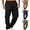 Black_, variant on Cargo Pants for Men Khaki Pants Straight Slim Fit Uniform Pants Multiple Pockets Outdoor Hiking Jogger Trousers