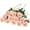 Blush Peach, variant on Roses Artificial Flowers Real-Touch Latex Bouquets 22” Long Stems, 12pcs (Fuchsia-Pink)