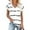 White, variant on Sakmal Short Sleeve Ladies Tops Plus Size White V-Neck Floral T-Shirts Ladies Shirts