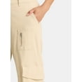 thumbnail image 4 of Madden NYC Women's Cargo Slouchy Capri Jeans, Sizes XXS-XXL, 4 of 5