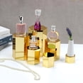 thumbnail image 3 of KCGANI Hexagonal Acrylic Stands for Display, Golden Mirror Nesting Risers Stands Tabletop Display Shelf with Hollow Bottom, Combination Riser and Storage Bins for Party Cake Jewelry Figures, 6 Sizes, 3 of 7