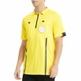 thumbnail image 3 of TOPTIE Men's Soccer Referee Jersey Officials Pro Short Sleeve Referee Shirts-Yellow-XL, 3 of 8