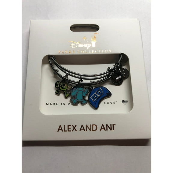 Disney Parks Monsters University Bracelet Alex & Ani Gold Metal New with Tag