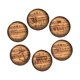thumbnail image 5 of 6 Posavasos de Madera para Bebidas, Protección de Mesa, Juego de Posavasos de 3,9 Pulgadas, Posavasos para Mesa de Café Y Decoración de Bar., 5 of 9