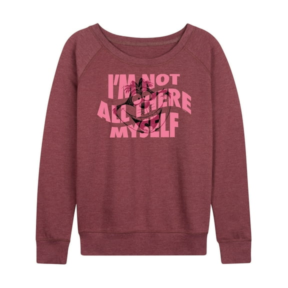 Alice In Wonderland - I'm Not All There Myself - Women's Lightweight French Terry Long Sleeve Shirt