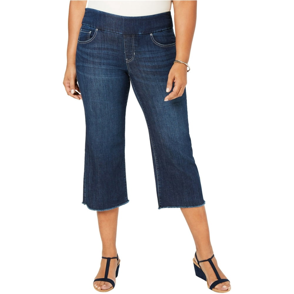 Style & Co. - Style & Co. Womens Stitchstar Cropped Wide Leg Jeans ...