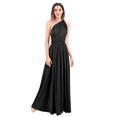 thumbnail image 3 of IBTOM CASTLE Women Transformer Evening Dress Maxi Cocktail Wrap Convertible Multi Way Floor Long Formal Gown XL Black, 3 of 8