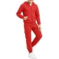 thumbnail image 5 of OGLCCG Girls Sweatsuits 2pcs Sets,Fleece Zip Up Hoodie and Joggers Sweatpants Set, 2-Piece Girls Jogger Set, Sizes 5-6, 5 of 6