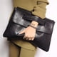 thumbnail image 2 of Bolso de mano NIGEDU Piel Sintética Grande Negro, 2 of 5