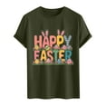 thumbnail image 4 of Camisa Casual de Cuello de la Tripulación de la Impresión de Pascua de Manga Corta de Verano Top Ligero de Poliéster para los Hombres, Camiseta de Manga Corta para el Uso Diario de Primavera Verano, 4 of 8