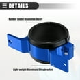thumbnail image 5 of Unique Bargains 2pcs Universal Fuel Filter Mounting Bracket Car Oil Gas Fuel Fuel Pump Clamp Holder 60mm ID Blue, 5 of 6