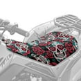 thumbnail image 4 of Uorisanigo ATV Seat Cover for Most ATV, Rose Sugar Skull Four Wheeler Seat Cover Waterproof Seats Protection for Polaris Sportsman 400 500 850 1000 4 Wheeler/ Honda Rancher 420, 4 of 7