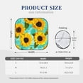thumbnail image 3 of Balery 2 Piece Yellow Sunflowers With Green Leaves Car Windshield Sun Shade|Foldable Front Windshield Shade for Car Front Window for Most Sedans SUV Truck-Large, 3 of 7