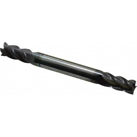 

Accupro 1/4 1/2 LOC 1/4 Shank Diam 2-1/2 OAL 4 Flute Solid Carbide Square End Mill Double End AlTiN Finish Spiral Flute 40° Helix Centercutting Right Hand Cut Right Hand Flute