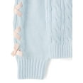 thumbnail image 4 of The Children's Place Girls Long Sleeve Cable Knit Ribbon Sweater, Sizes XS-XXL, 4 of 4