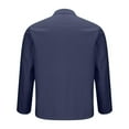 thumbnail image 7 of YLSDY Fashion Men's Lightweight Cotton Linen Blazer with Front Pockets Casual Sport Coat Open Front Regular Fit Suit Jacket Navy XXL, 7 of 7