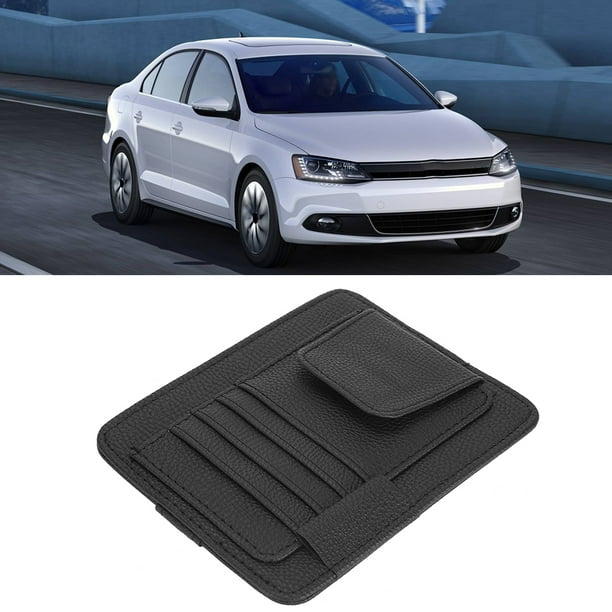 Portatarjetas para visera solar, visera de coche multiusos, almacenamiento de tarjetas para visera solar, organizador de visera solar, máxima comodidad
