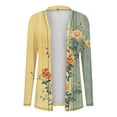 thumbnail image 3 of Sriper Womens Plus Size Vintage Print Cardigan Lightweight Long Sleeve Fall Winter Vacation Top Seasonal Kimono Cover Up Cozy Layer Sueter De Mujer Multicolor 3X, 3 of 6