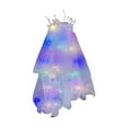 thumbnail image 2 of XYAIYT 2 Tier LED Bridal Wedding Veils with Hair Clip Polyester Material for Women Party Night Festival Statement Headpieces Light up with Button Battery Luminous Feature, 2 of 8