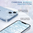 thumbnail image 3 of Casetego for iPhone 14 Plus Case,Crystal Clear Bling Sparkly Glitter Shiny Soft Flexible TPU Slim Drop Protection Shockproof for Girls Cover Apple iPhone 14 Plus,Clear Glitter, 3 of 7