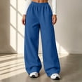thumbnail image 6 of Ozmmyan Plus Size Womens Wide Leg Sweatpants for Womens High Elastic Waist Casual Lounge Joggers with Pockets Fall Trousers Gym Yoga, 6 of 8