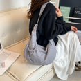 thumbnail image 6 of SPEKSEE Lazy Style Shoulder Crossbody Bag with Ruffle Designs Large Capacity Canvas Bag for Work Shopping Travel College, 6 of 19
