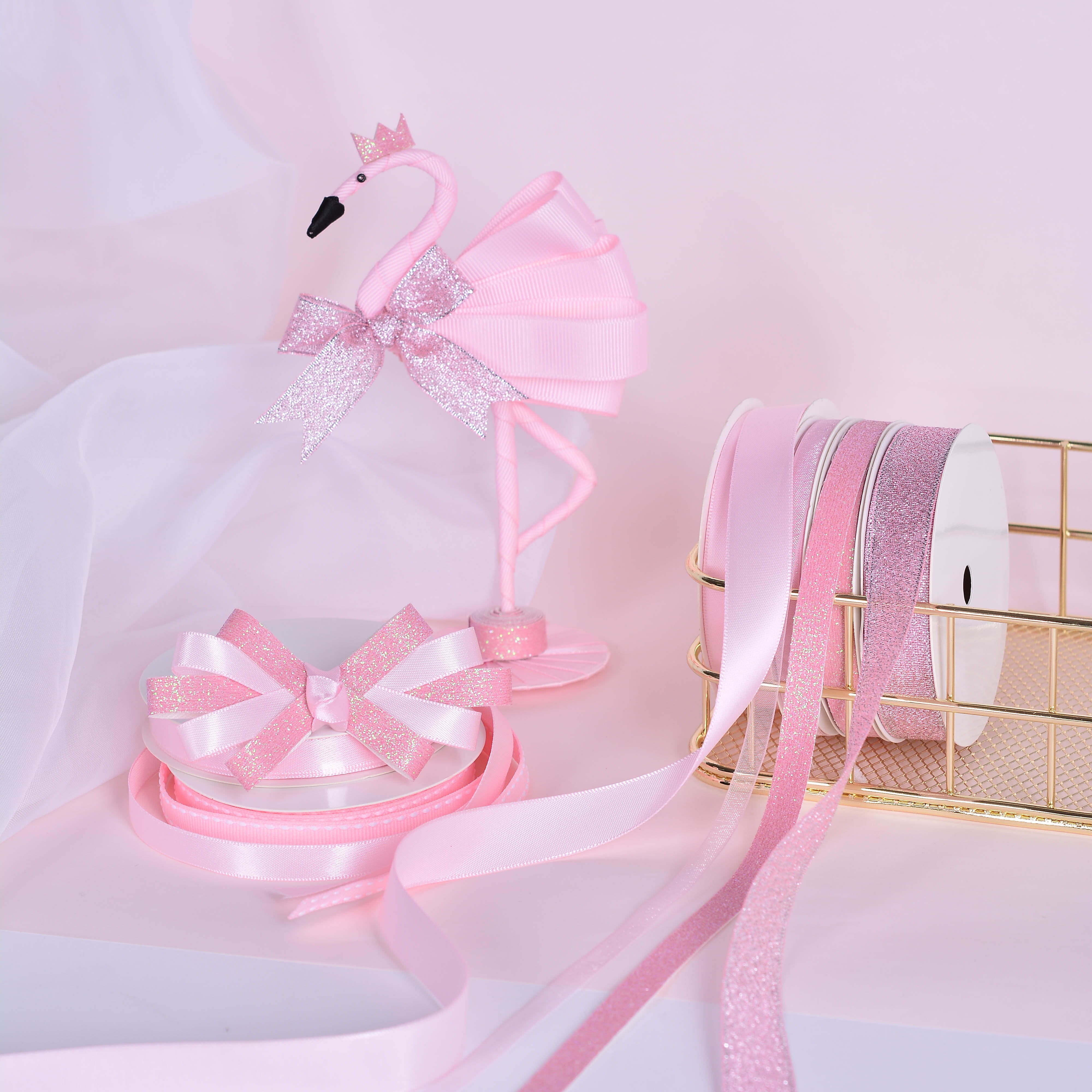 Yama Ribbon, Pink Ribbon Tower, 8 Unique Ribbons, 96 feet