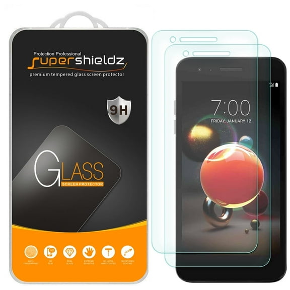 [2-Pack] Supershieldz for LG (Rebel 4) 4G LTE Tempered Glass Screen Protector, Anti-Scratch, Anti-Fingerprint, Bubble Free