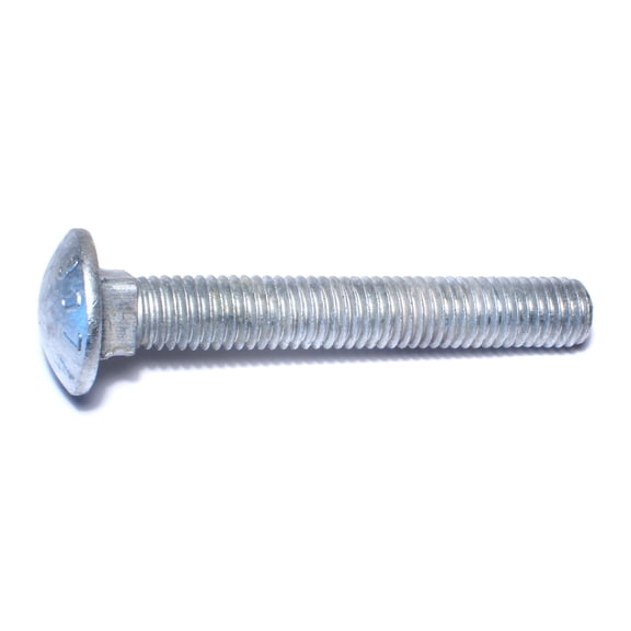 1/2"-13 x 3-1/2" Hot Dip Galvanized Grade 2 / A307 Steel Coarse Thread Carriage Bolts CBS-652