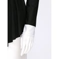 thumbnail image 7 of TiaoBug Women's Long Sleeve Tuxedo Dress with Magic Wand Hat Gloves Magician Performance Costume Black M, 7 of 7